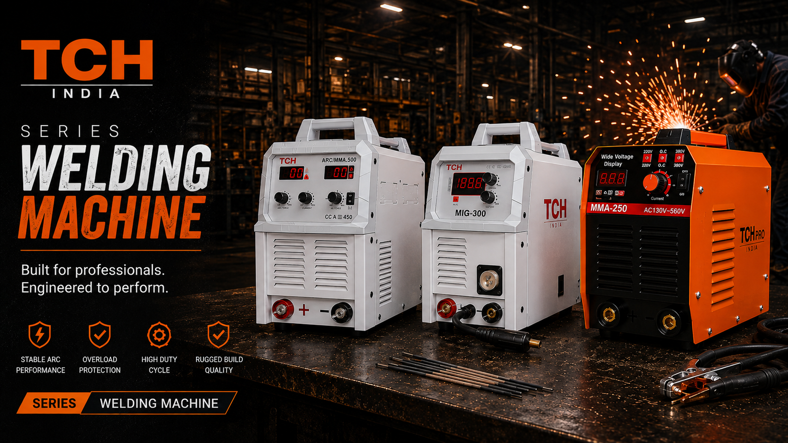 TCH PRO ARC MMA & MIG Welding Machines